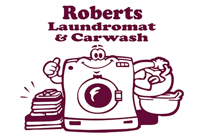 roberts laundromat and car wash graphic